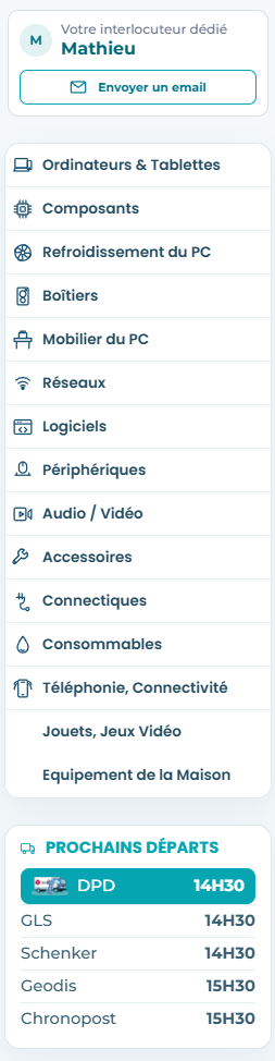 Nouvelle navigation par catégories, interlocuteur dédié et horaires des prochains départs