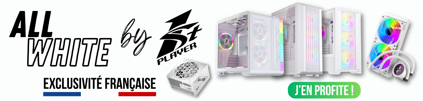 Bannière pour la gamme All White de 1st Player