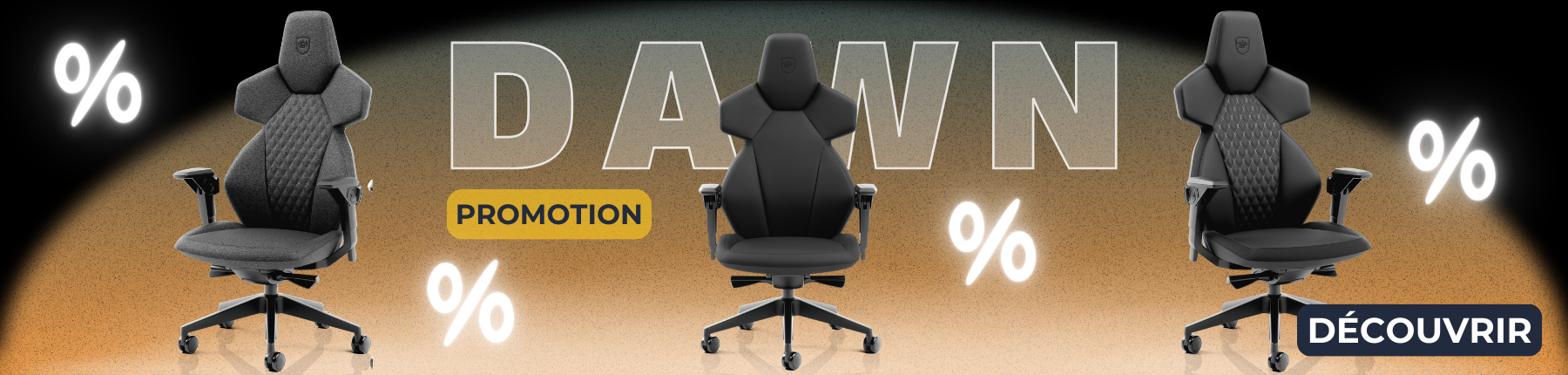 Bannière promotionnelle pour le fauteuil Dawn