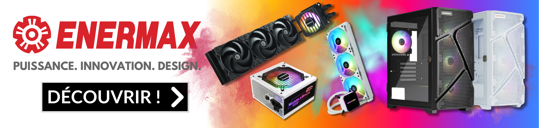 Bannière pour une sélection de composants Enermax