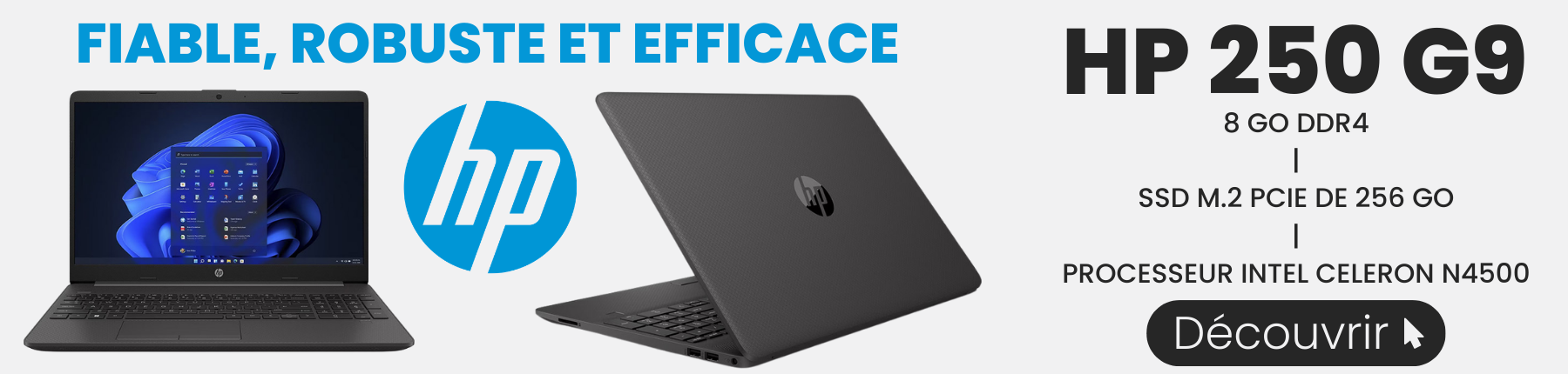 Bannière pour l’ordinateur portable HP 250 G9