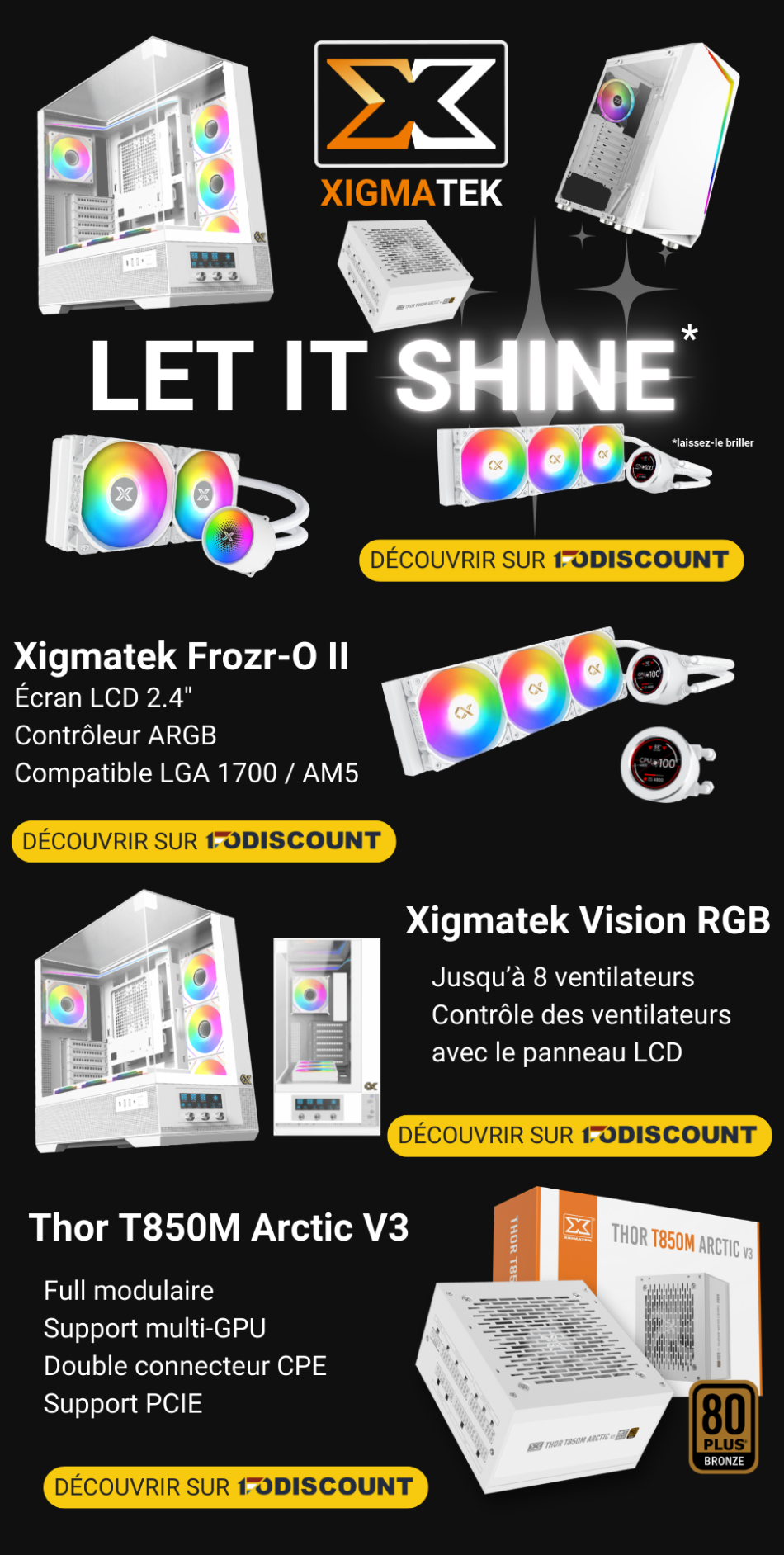Newsletter consacrée aux boîtiers Xigmatek