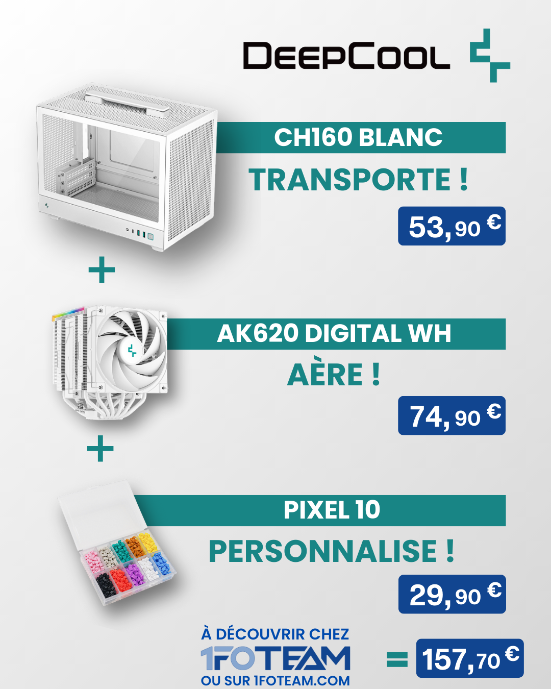 Publication présentant des configurations DeepCool