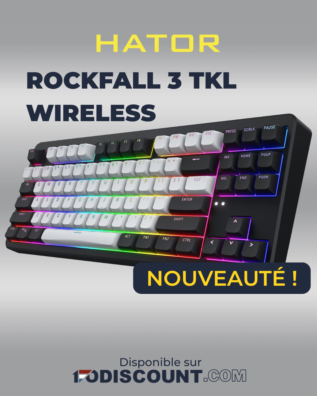 Publication pour le clavier Hator Rockfall 3 TKL