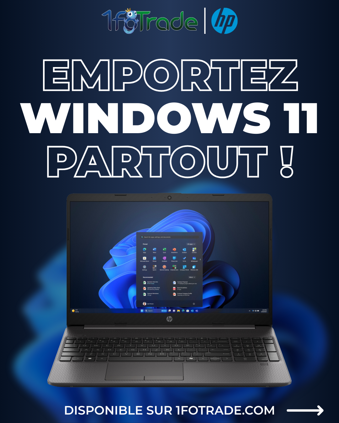 Publication pour l’importation de Windows 11 sur un ordinateur HP