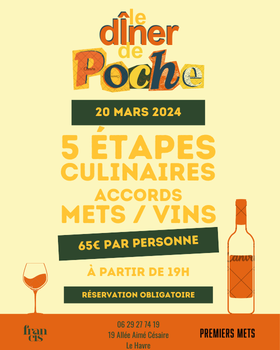 Affiche de la soirée culinaire Le Dîner de Poche