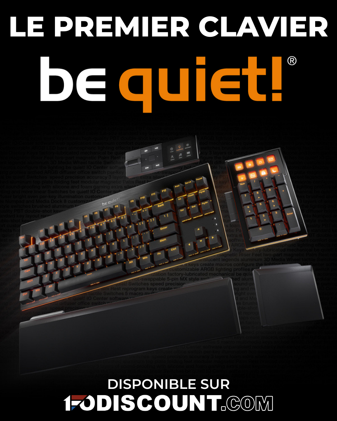 Publication pour un clavier gaming be quiet!